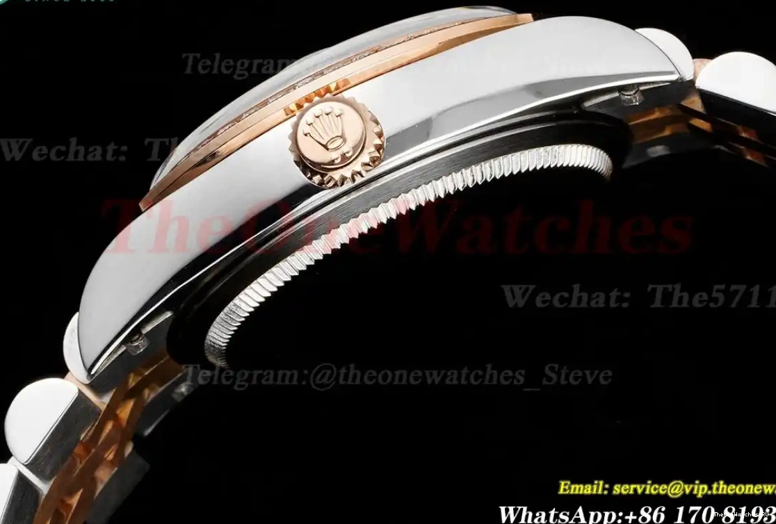 Jubilee Dia JDF White Flower Datejust A2824 SS RG 31mm 0609